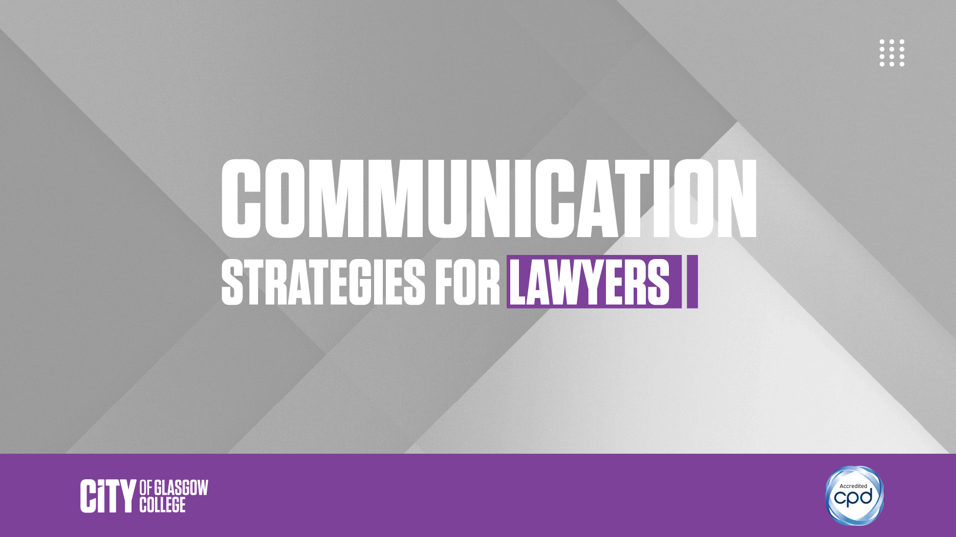 Communication Strategies For Lawyers ALGCC101